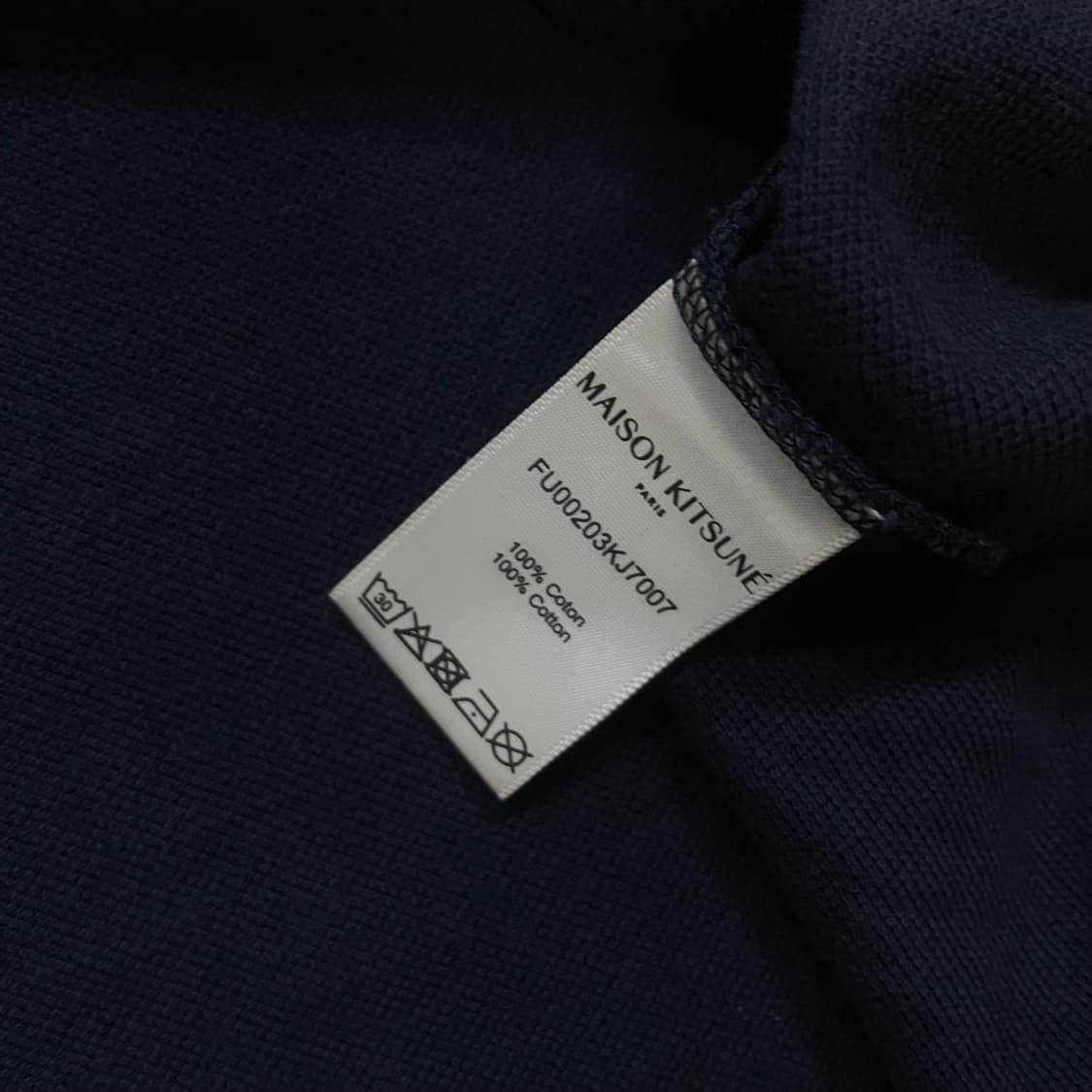 메종키츠네 폭스 헤드 카라티 네이비 상품이미지4