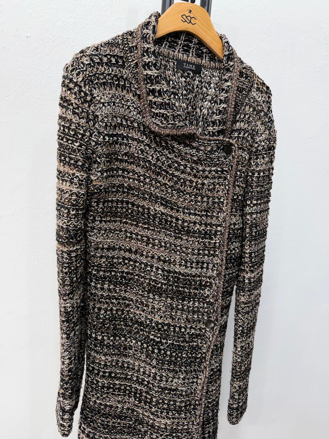 정품) TIME 타임 한섬 믹스 짜임 니트 가디건 90F 상품이미지2