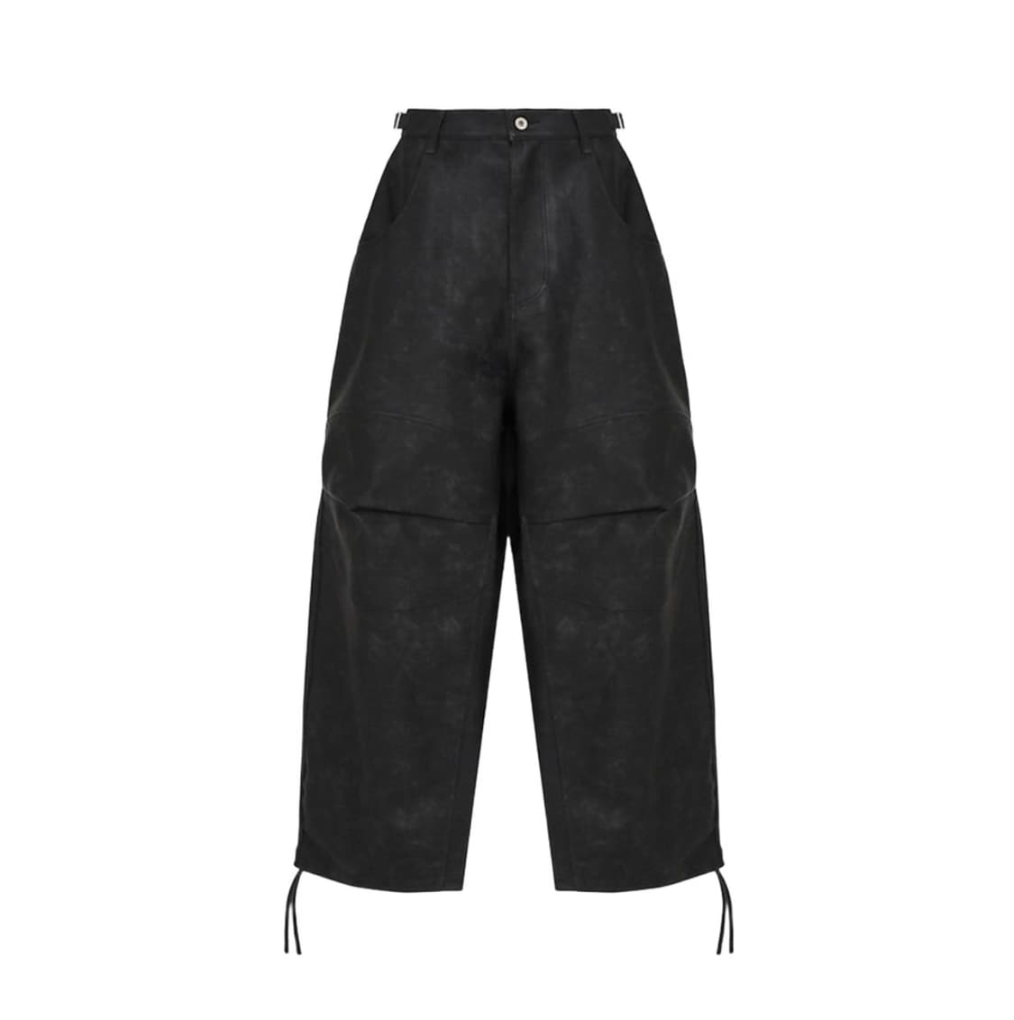 [L] MJD x 코인 서울 3D 니 에코 레더 팬츠 블랙 상품이미지1