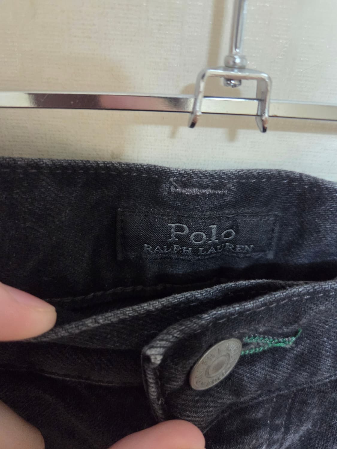 폴로 데님 흑청 스트레이트핏 상품이미지2