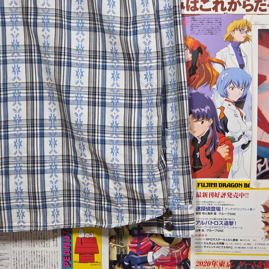 JPN 펑크 스터드 웨스턴 체크 셔츠 상품이미지6