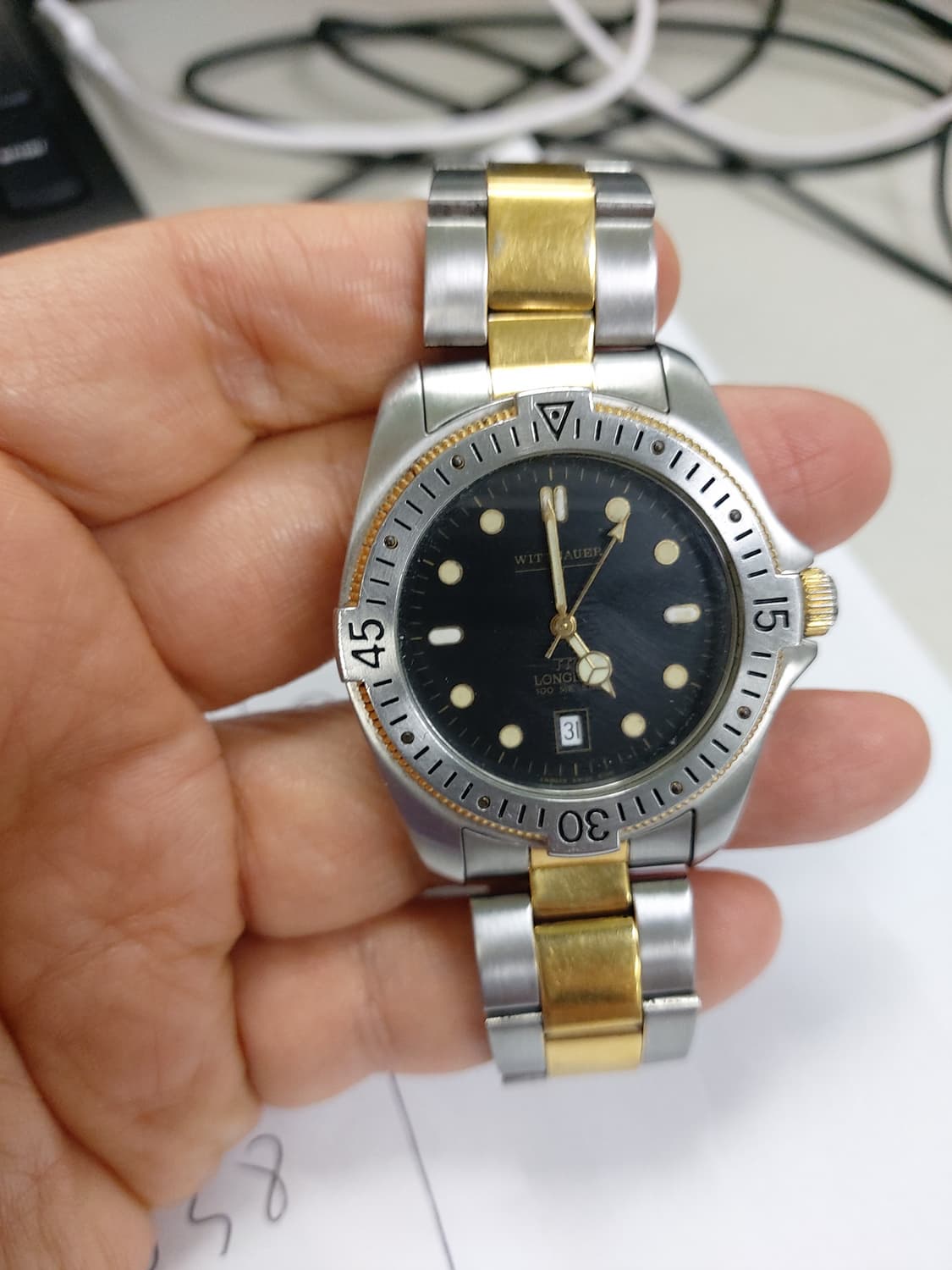 Wittnauer 론진 콤비 다이버 시계 상품이미지1