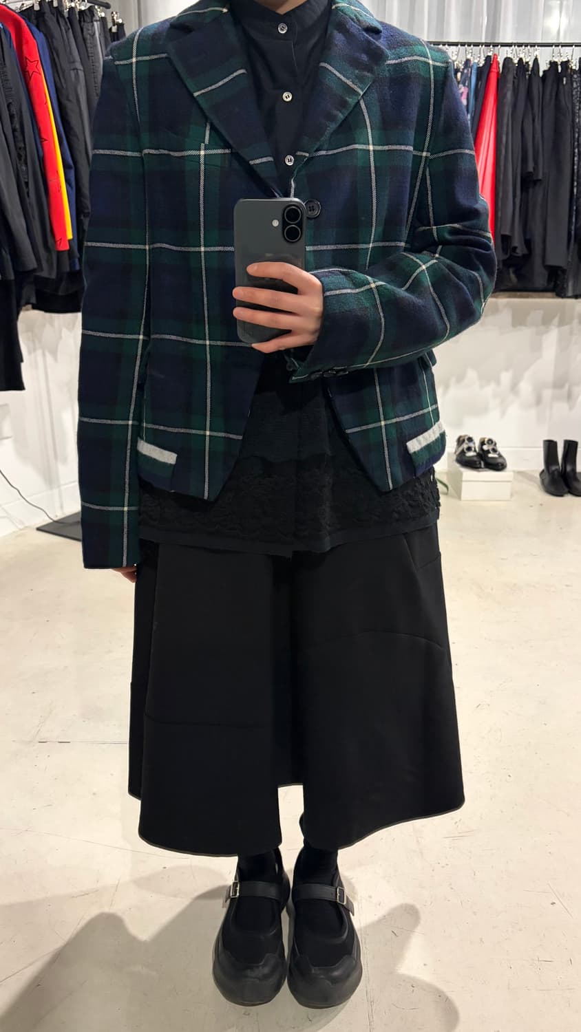 Round Cut Check Jacket 상품이미지2