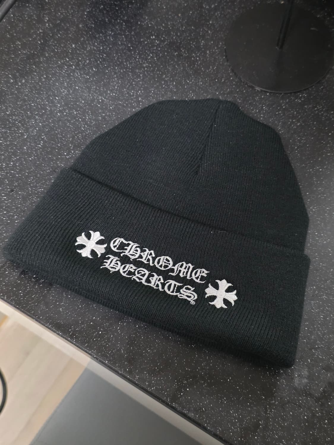 크롬하츠 로고 비니 블랙 상품이미지1