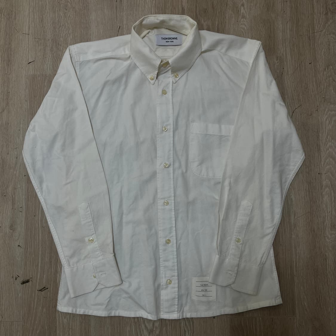 톰브라운 THOM BROWNE 옥스퍼드 히든 셔츠 1사이즈/M(95) 상품이미지5