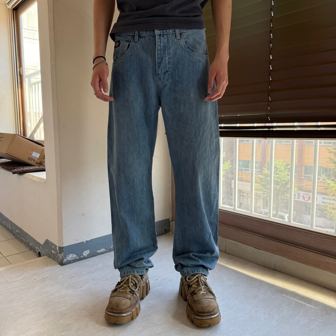디키즈 보더 데님팬츠  상품이미지3