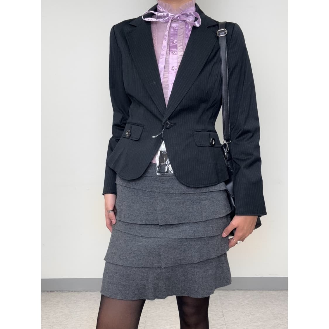 빈티지 데드스탁 블랙 블레이저 자켓 상품이미지5