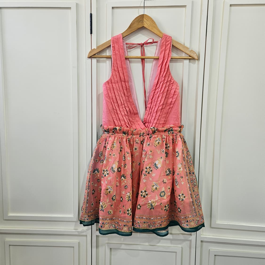 플라워 패턴 미니 원피스 상품이미지1