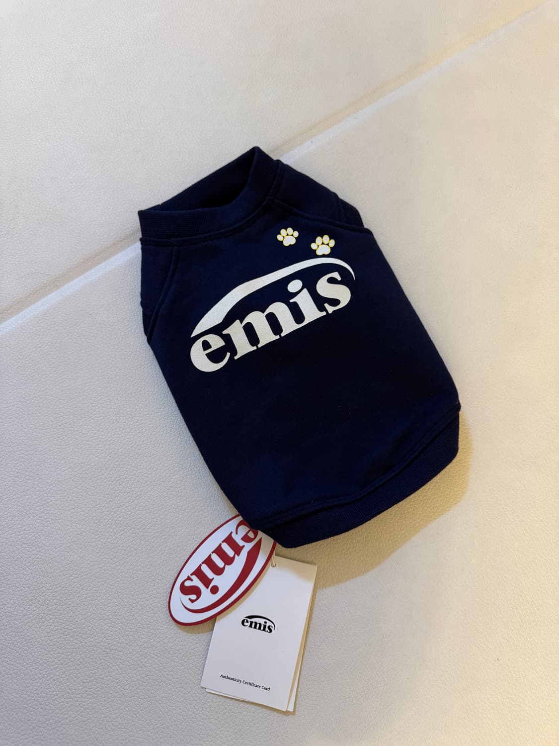 emis 이미스 강아지 티셔츠 (네이비) 상품이미지3