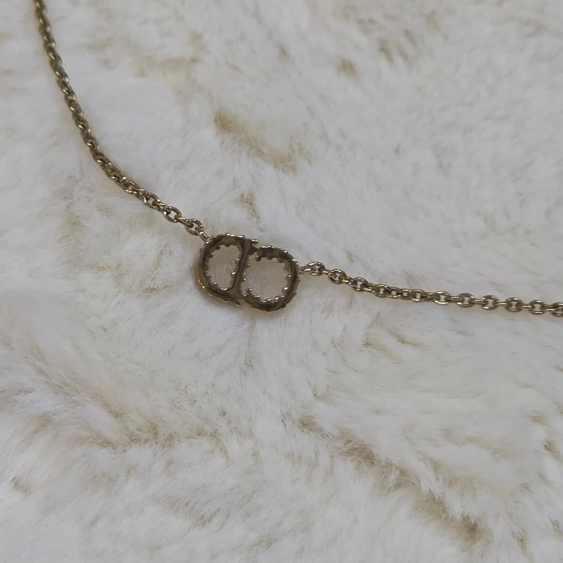 디올 금장 클레어 디 룬 미니 cd 로고 목걸이 상품이미지4