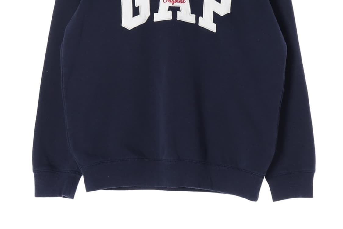 GAP 빅로고 자수 패치 맨투맨 네이비 M 상품이미지4