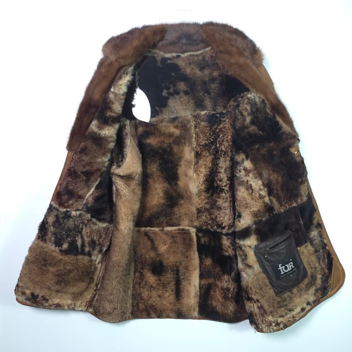 FUR 스페인 리얼양가죽 빈티지 무스탕 코트 2XL 상품이미지5