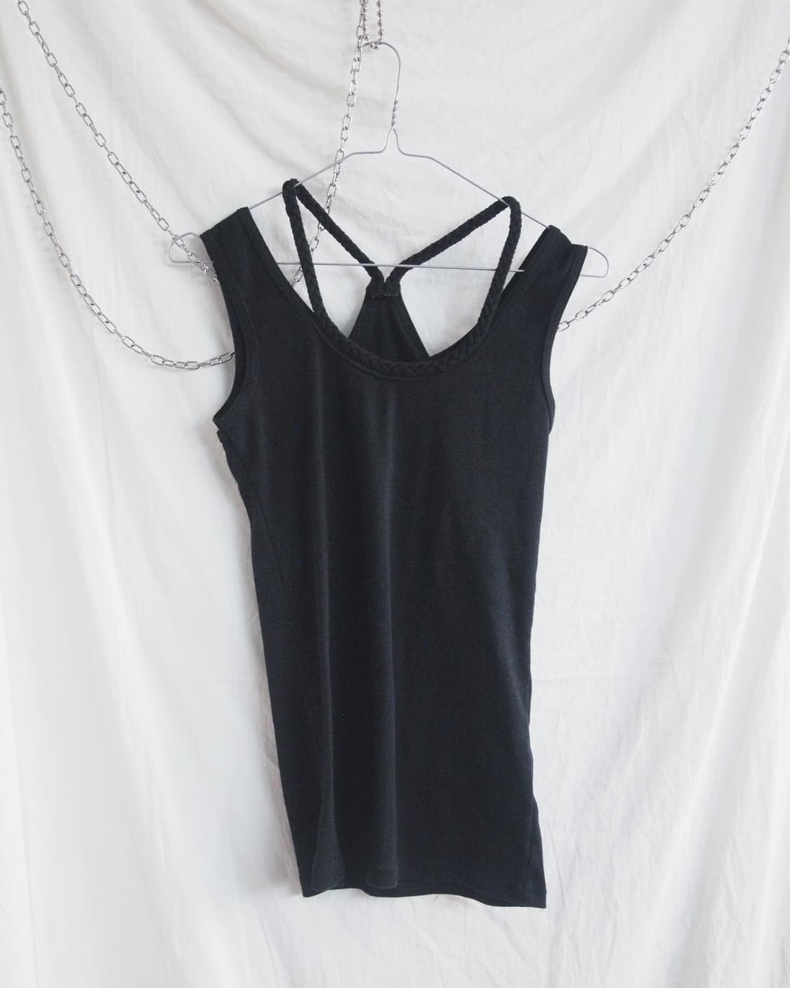 JPN VTG 로프 디테일 슬리브리스 상품이미지4