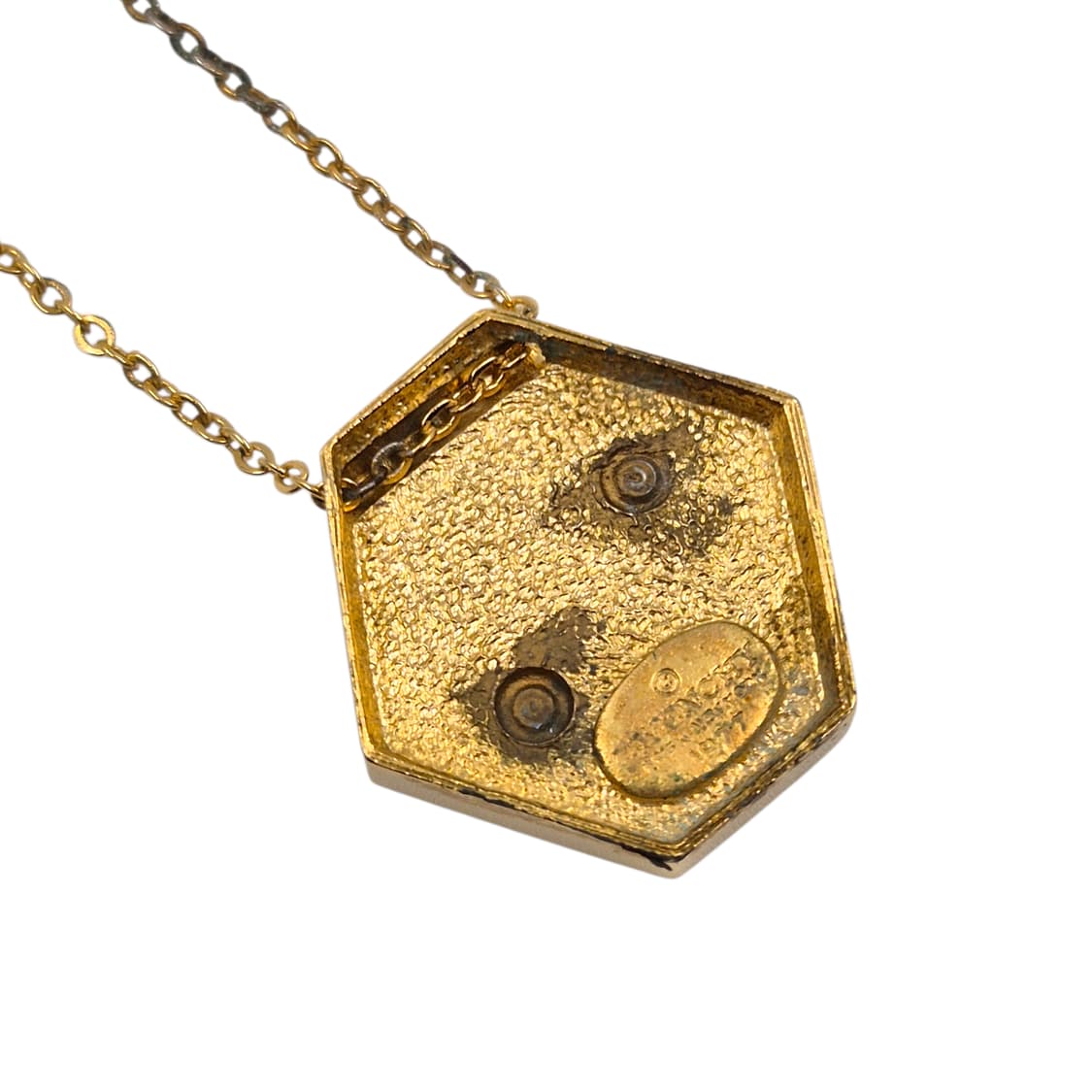 77s 프랑스 지방시 비쥬 육각 인레이 목걸이 상품이미지5