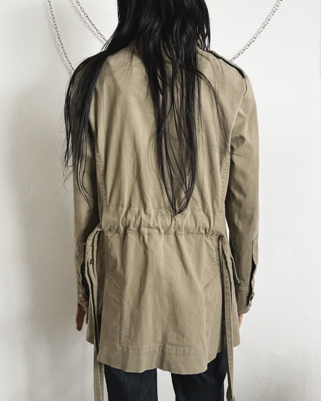 비비안웨스트우드 언밸런스 버튼 밀리터리 코트 상품이미지4