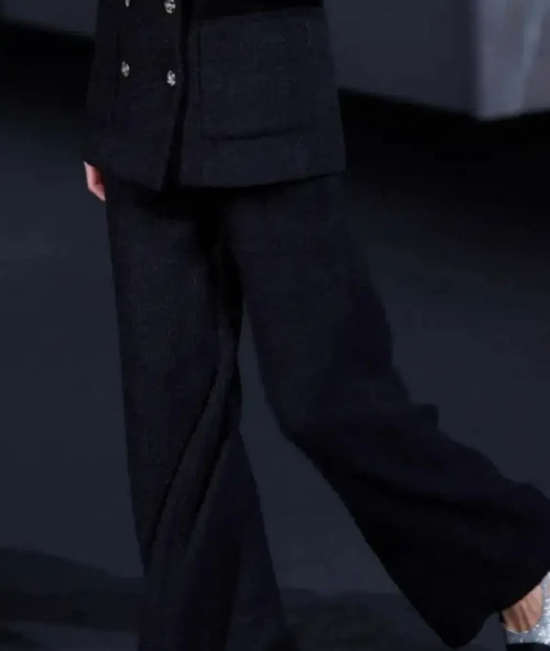 [미개봉 새상품] 샤넬 23 트위드 와이드 팬츠 블랙 지드래곤 38사이즈 상품이미지2