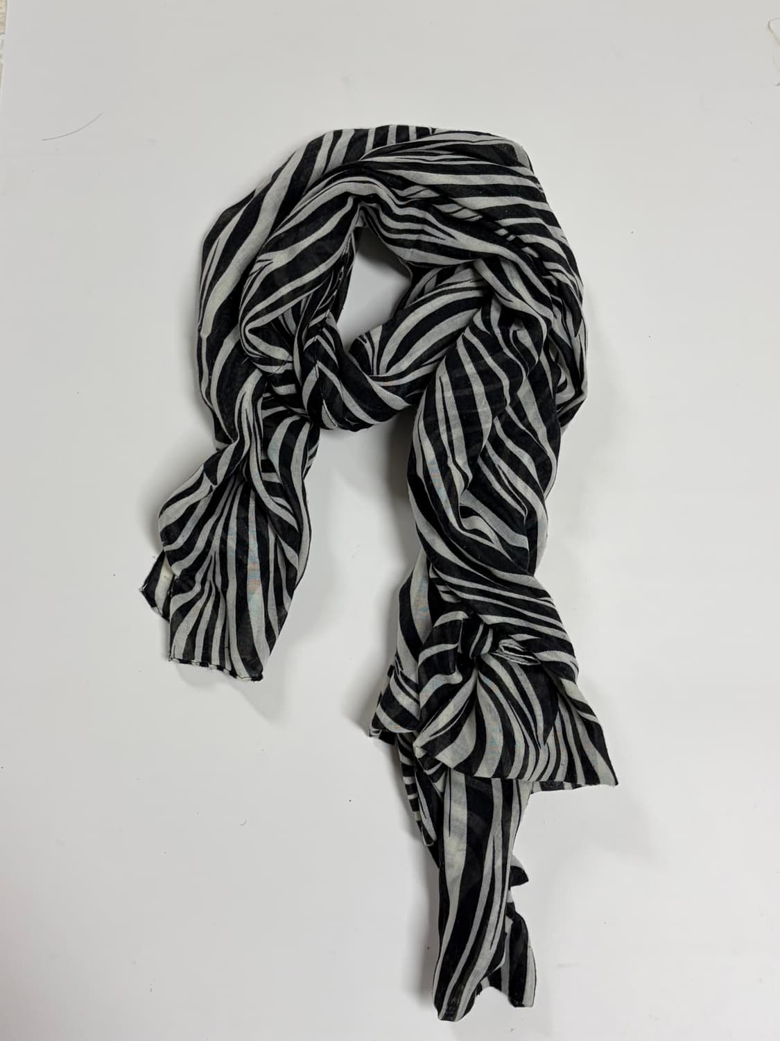 락스타 지브라 목도리 00s 펑크 y2k 나나깔 상품이미지1