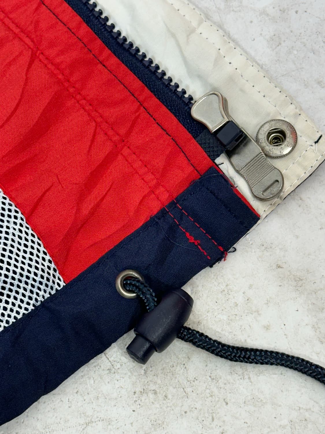 플레이보이 레드 네이비 오버핏 후드 올드스쿨 바람막이 자켓 100 상품이미지9