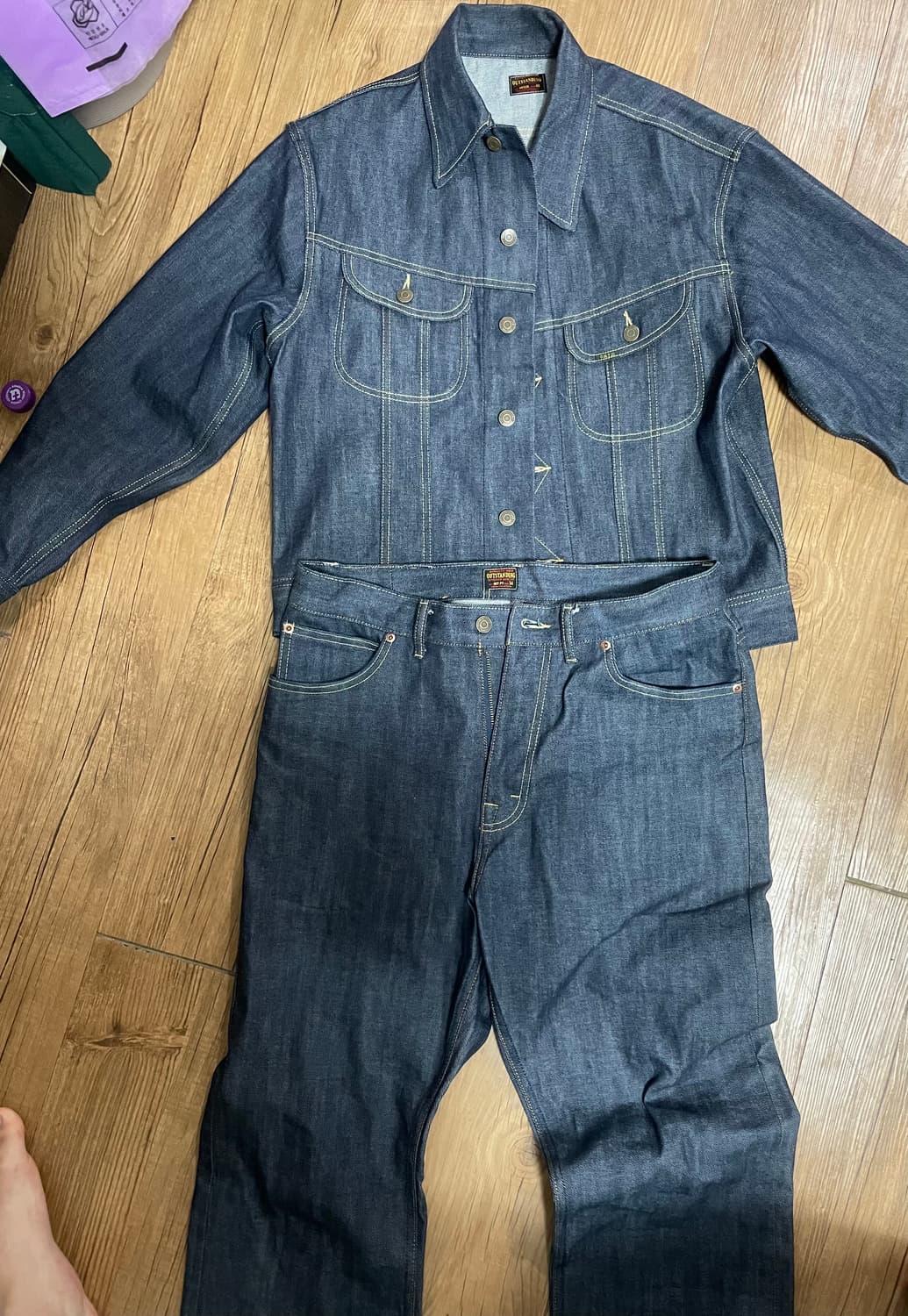 아웃스탠딩 50s 셀비지데님 셋업 상품이미지2