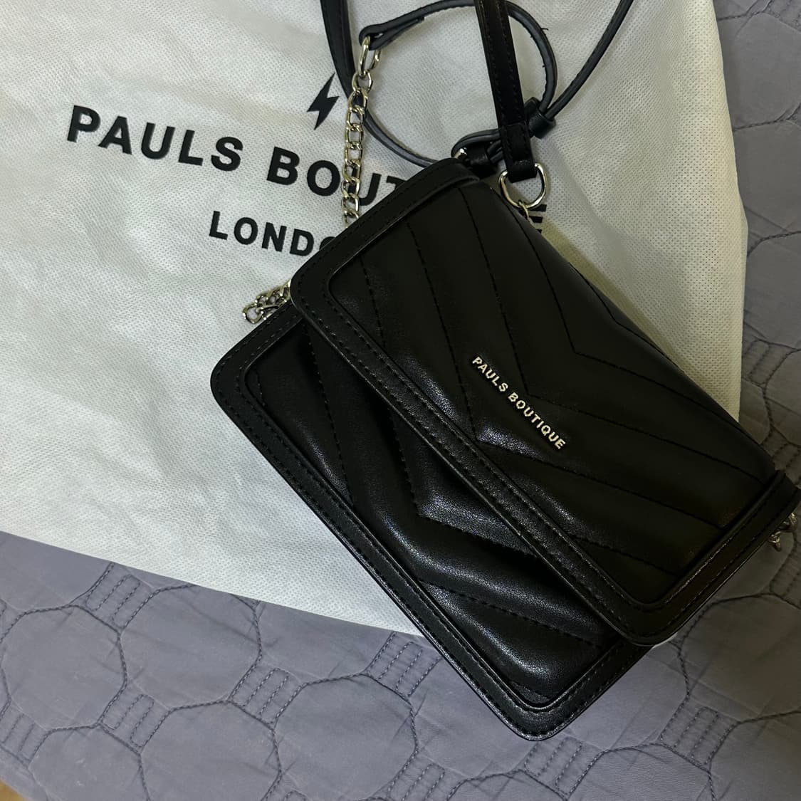 Paul's Boutique 폴스부띠끄 미니 크리스티 체인백 블랙 상품이미지5