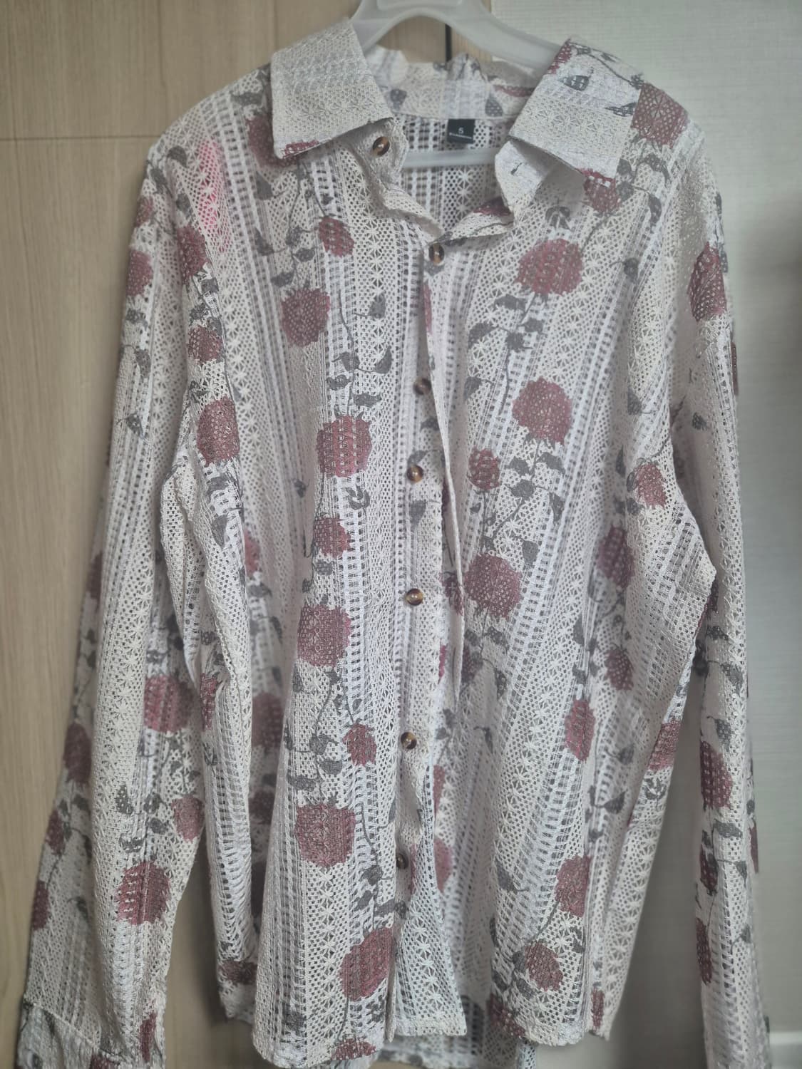 빈티지 페이즈리 꽃문의 셔츠 상품이미지1