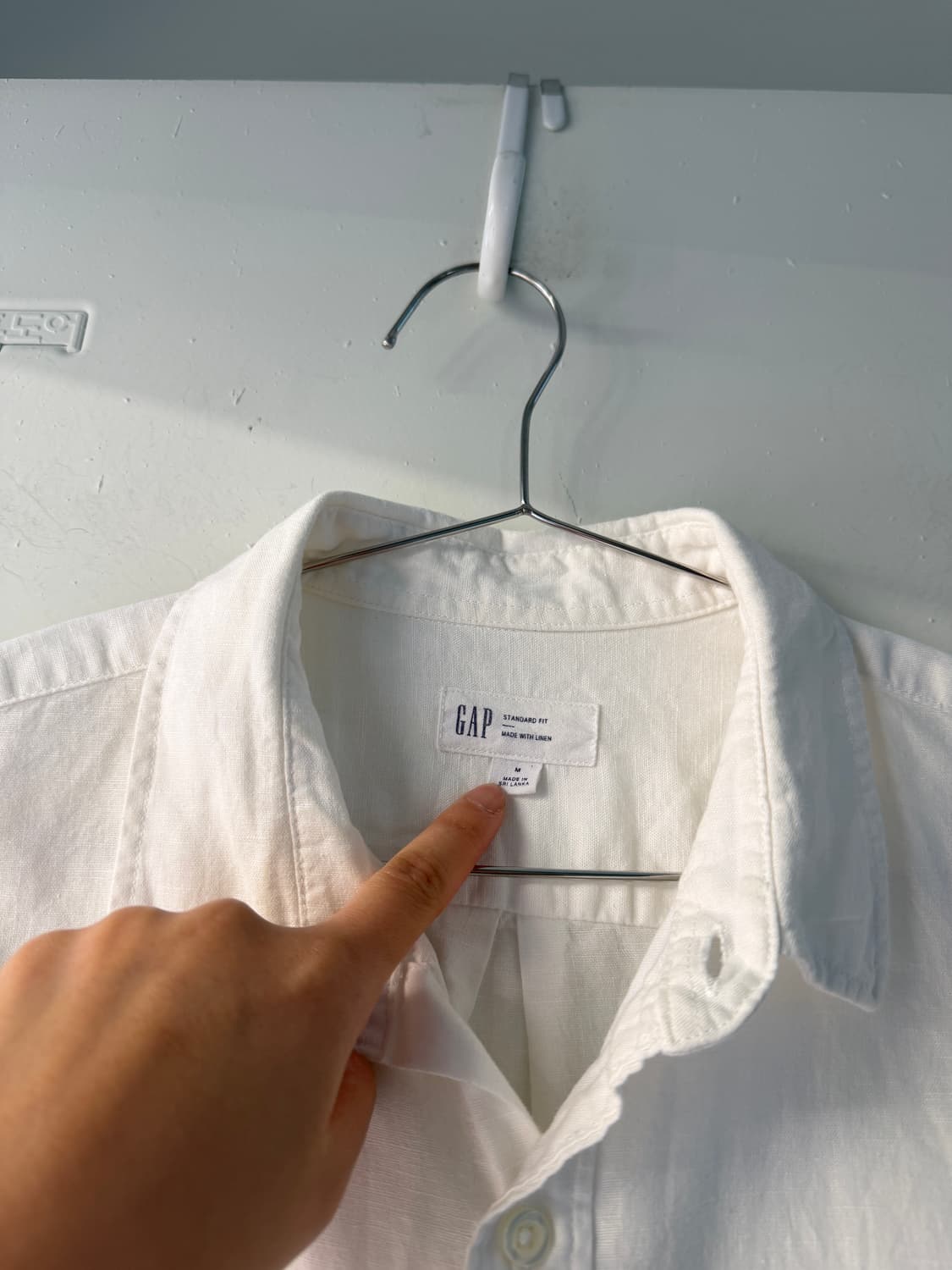 일본빈티지 갭 화이트 반팔셔츠 상품이미지4