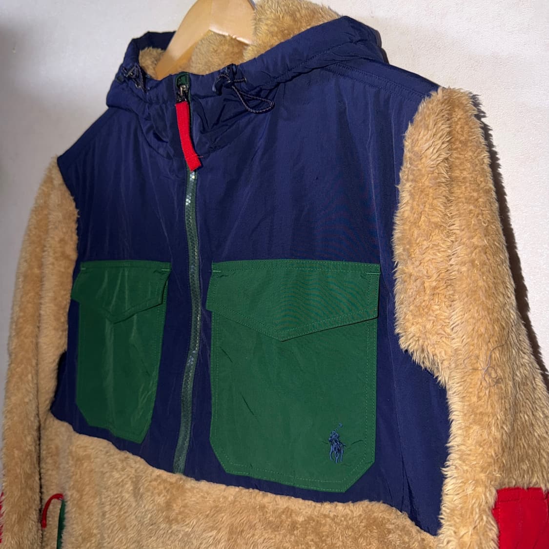 폴로 랄프로렌 하이브리드 쉐르파 후드티 하프 집업(100정도) 상품이미지10