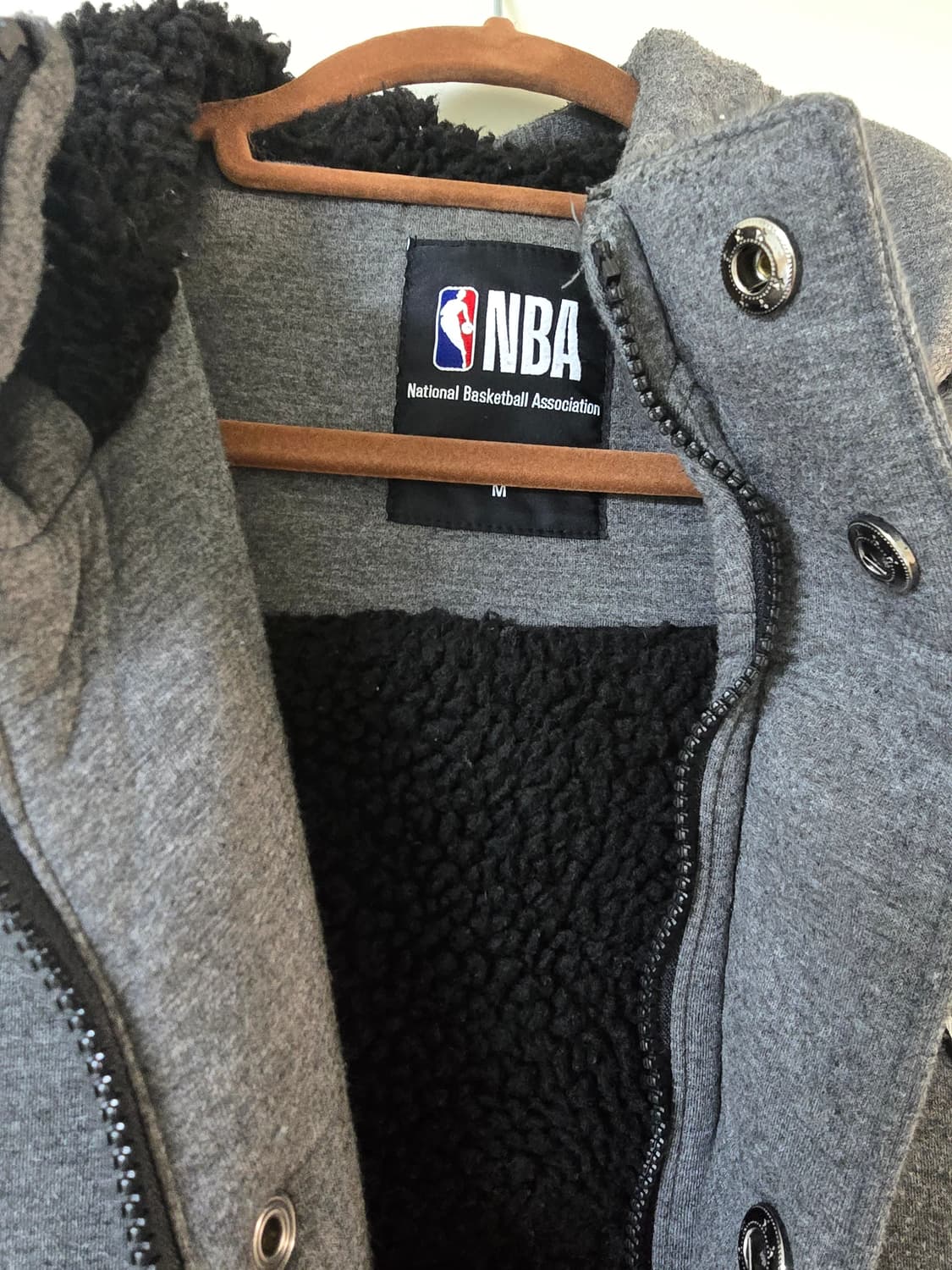 NBA 워리어스 남성 후드 롱 패딩 M 상품이미지3