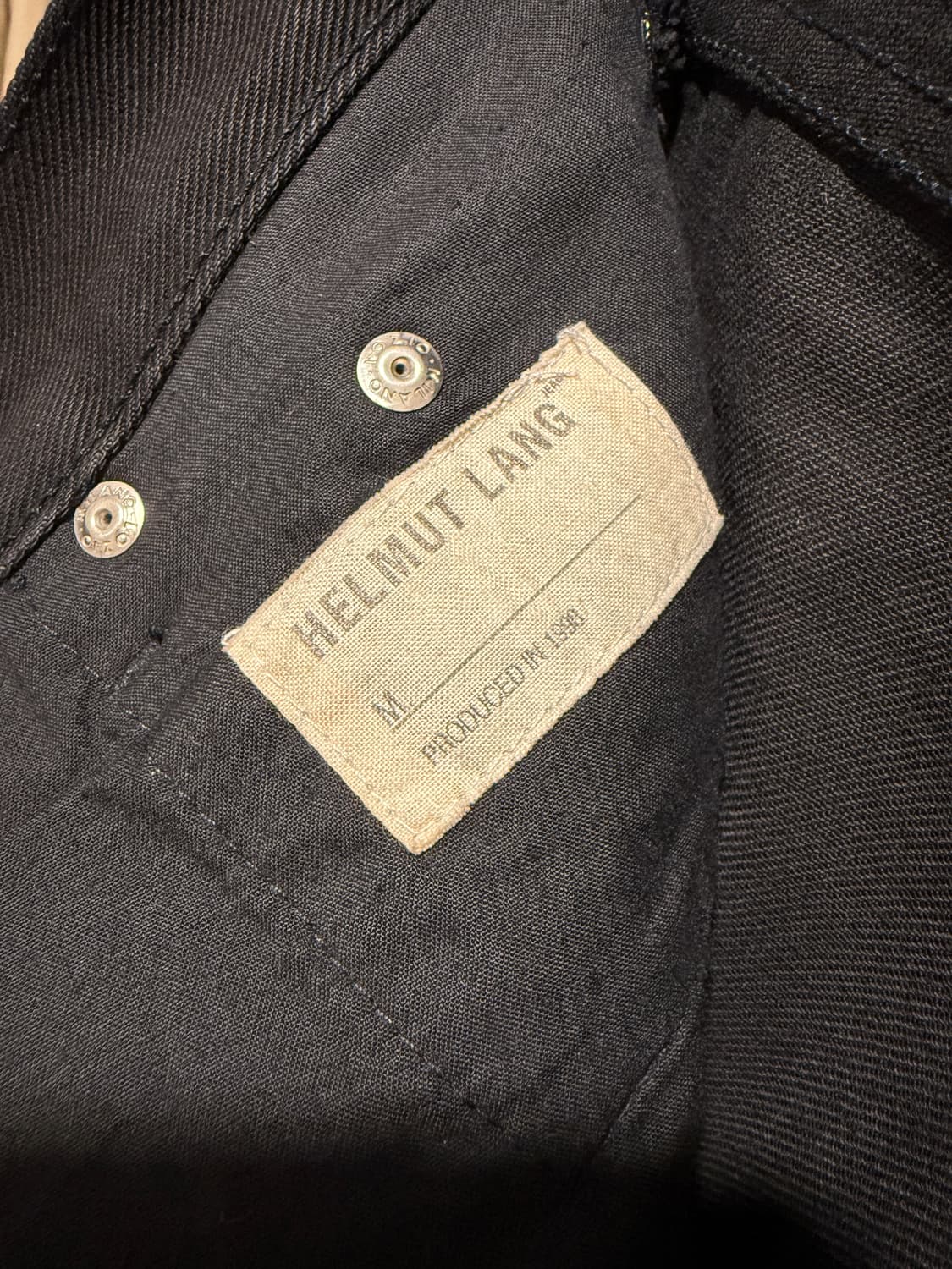 Helmut lang archive 1999 black denim 상품이미지2
