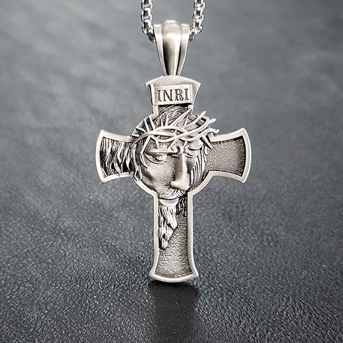 메시아 주석 천주교 기독교 펜던트 클래식 예수 남자 목걸이 상품이미지8