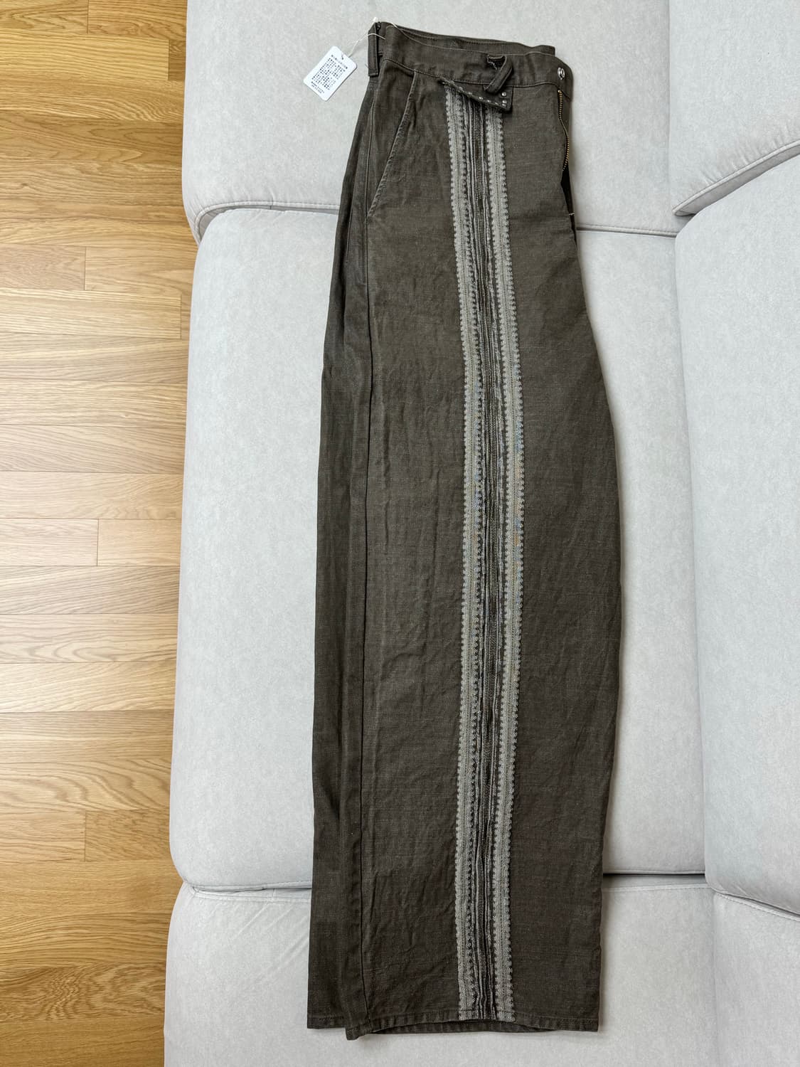 캐피탈 12oz 야가스리 자카드 데님 바기 팬츠 상품이미지2