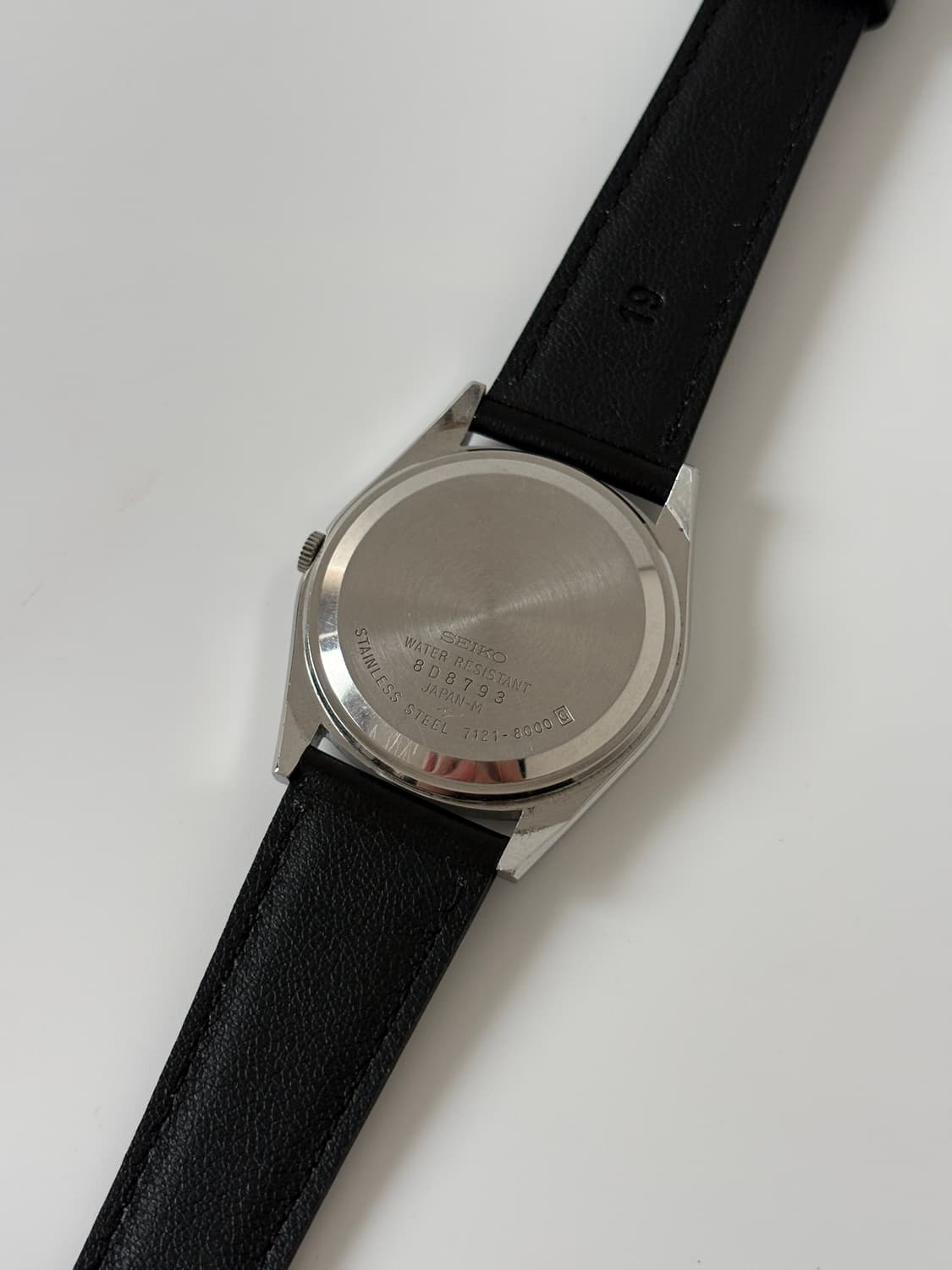 세이코 1980년대 빈티지 시계 린넨 다이얼 실버 쿼츠 남성 상품이미지7