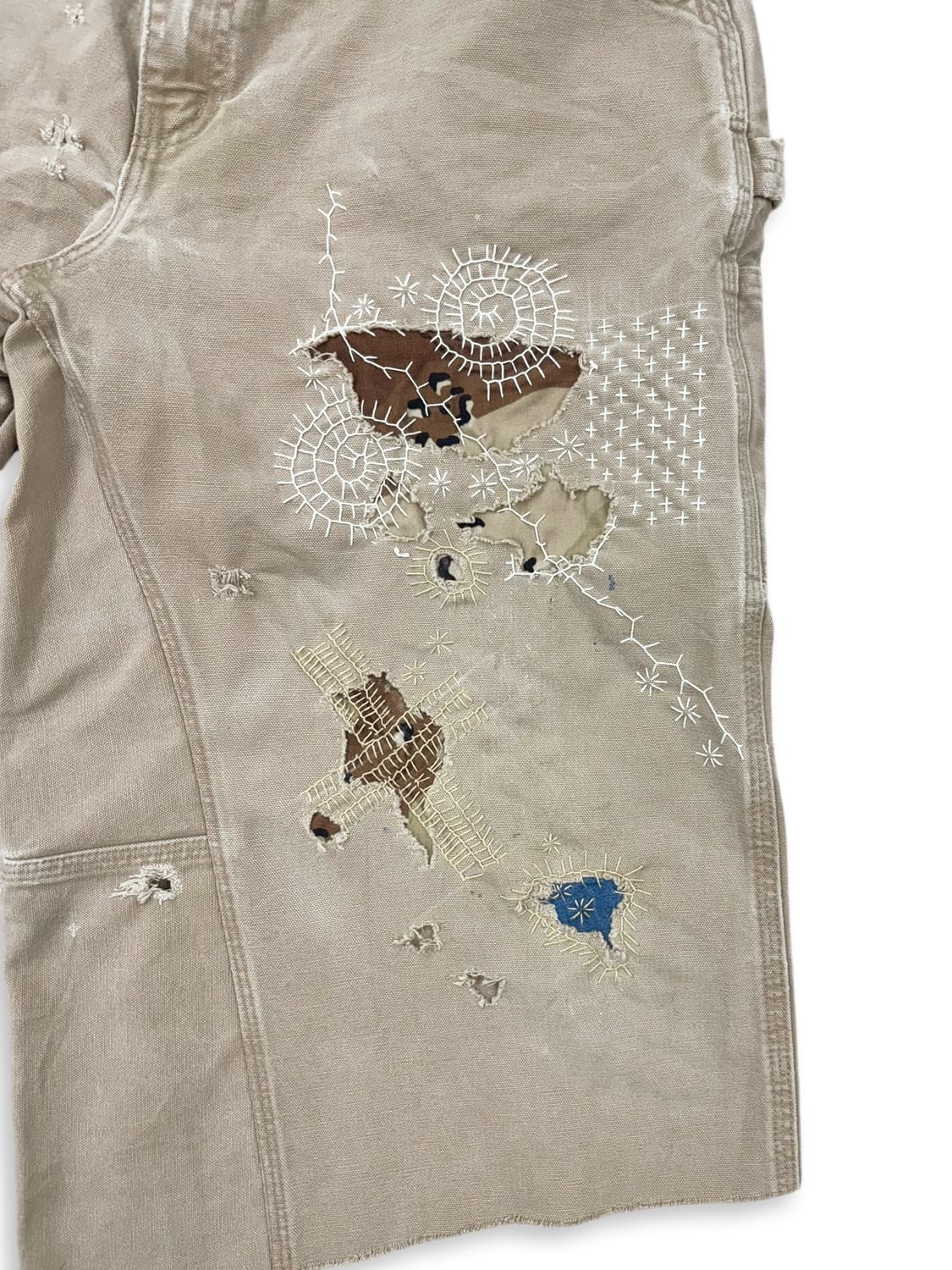 Carhartt Boro Sashiko Distressed Shorts 상품이미지3