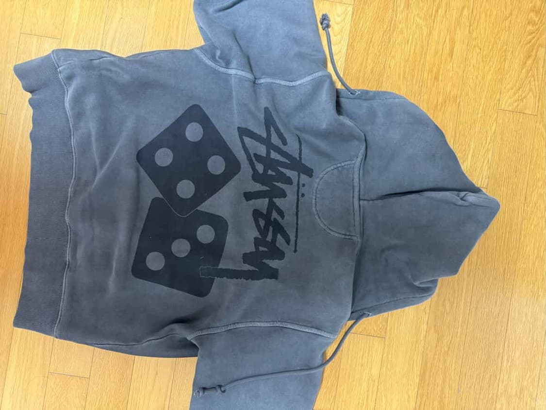 스투시 피그먼트 다이드 다이스 집 후드 블랙 상품이미지3