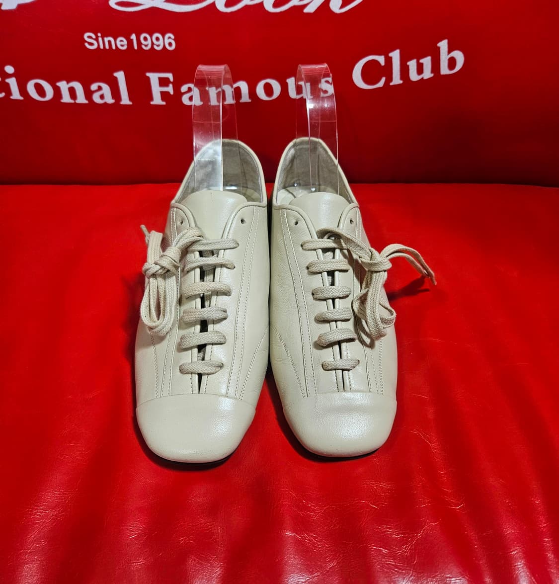 오르(Orr) 플레어 토 플렛 스니커즈 베이지 38.5 size 상품이미지1