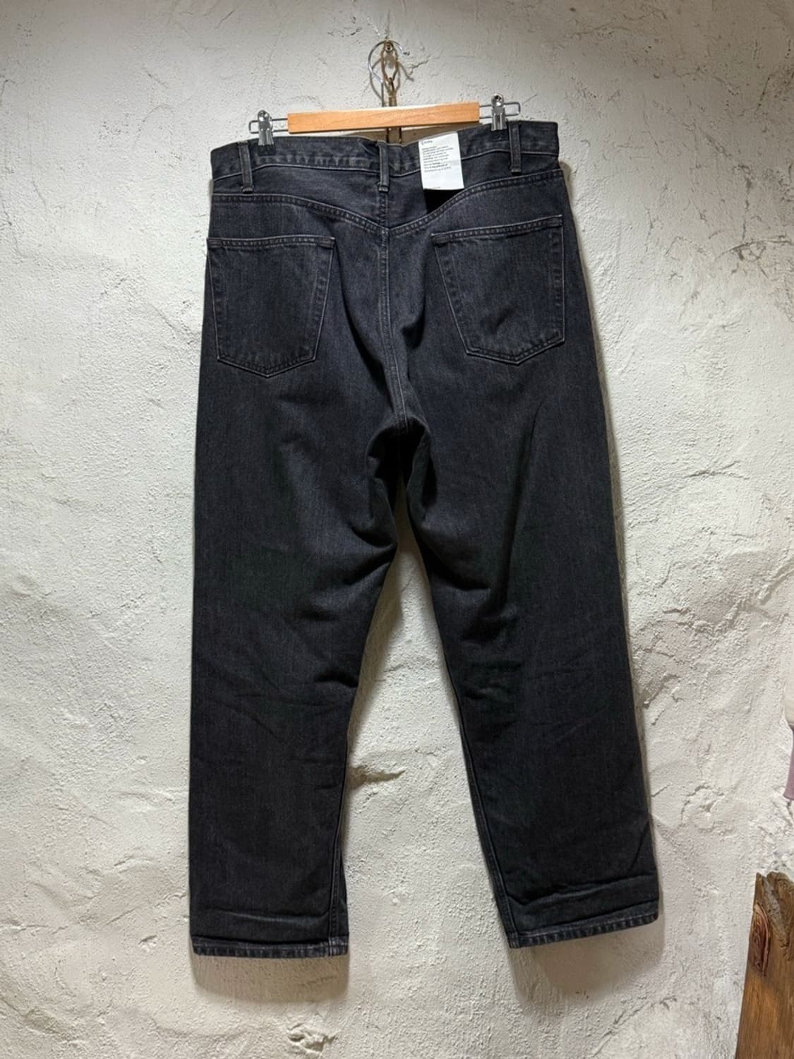 씨오타 CIOTA 와이드 테이퍼드 5포켓 셀비지 데님 팬츠 상품이미지3