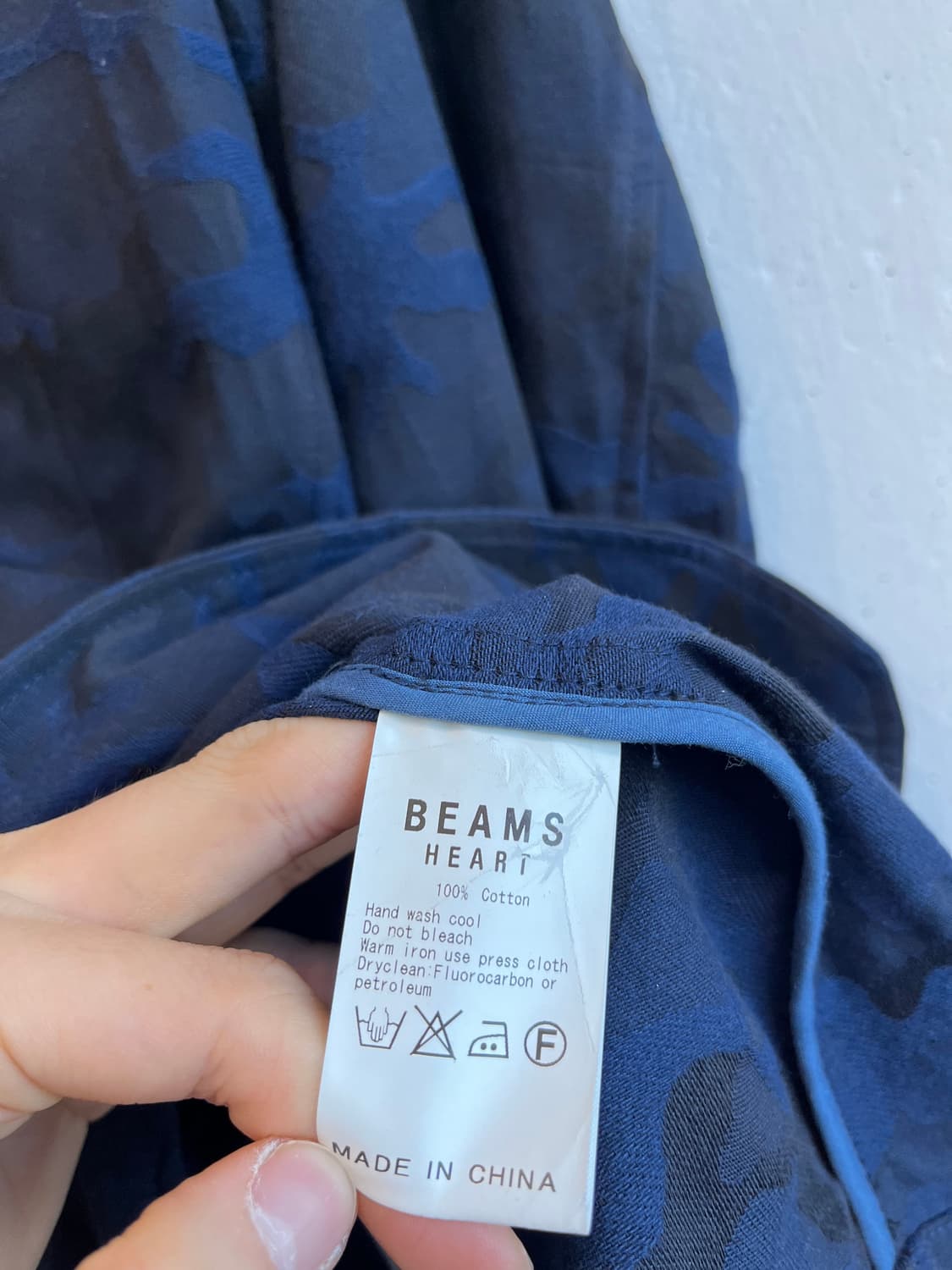 BEAMS 빔즈 블루 카모플라쥬 테일러드 블레이저 자켓  상품이미지6