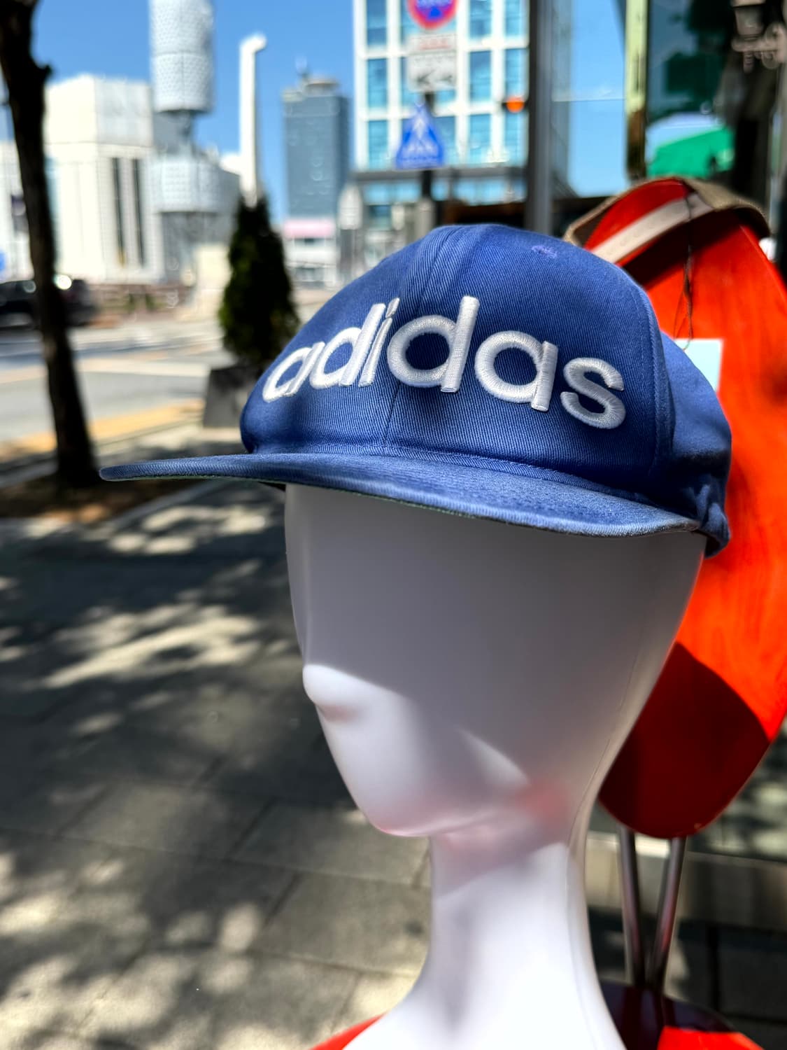 Adidas Blue & Green Logo Cap (OSFC) 상품이미지5