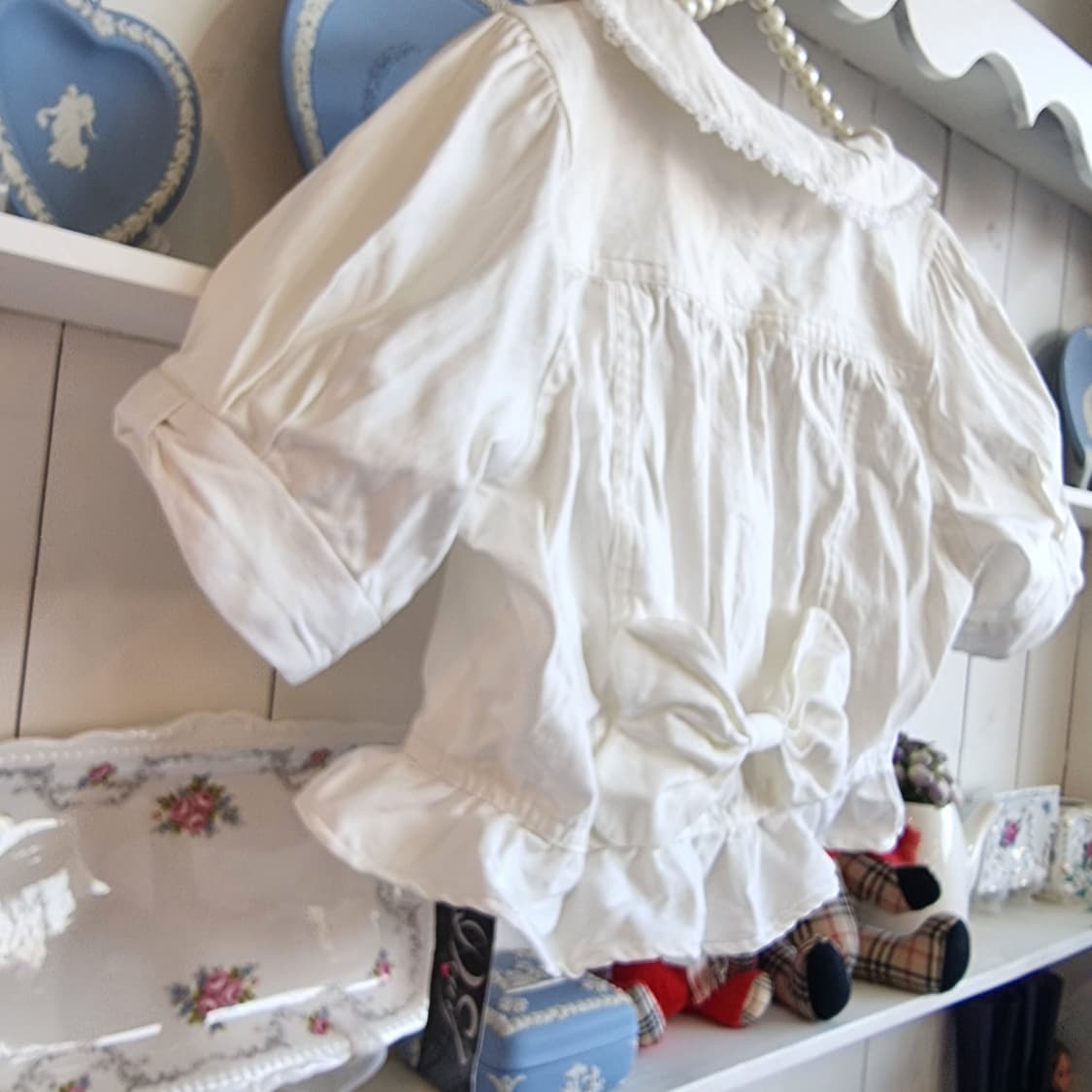 (디어리) 화이트 프릴 볼레로 자켓 상품이미지9