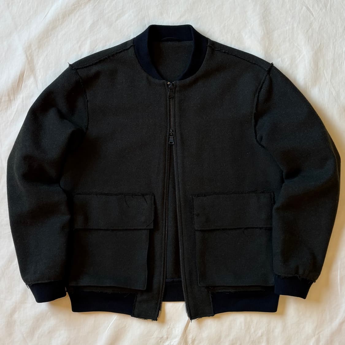 [100-102] DKNY 다크 올리브드랩 2way 봄버 자켓 상품이미지1