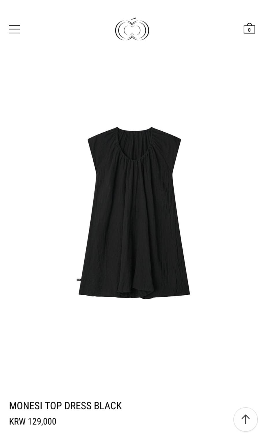 콜로신스 MONESI TOP DRESS BLACK 상품이미지1