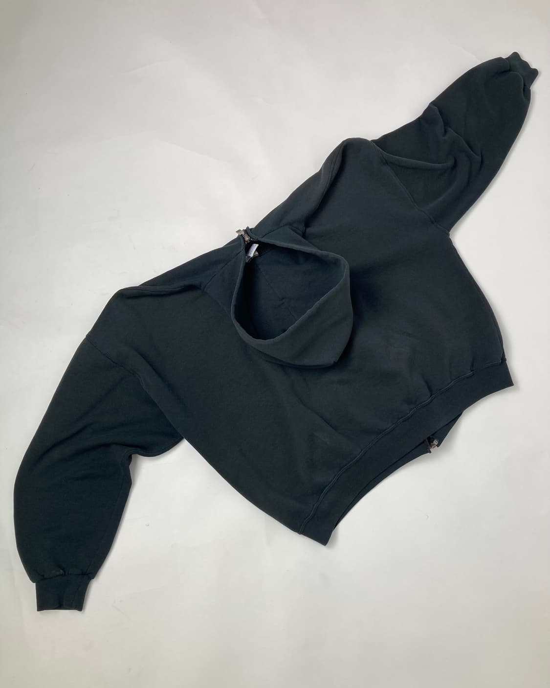 90s Russell Zip Up Hoodie (black) 상품이미지2