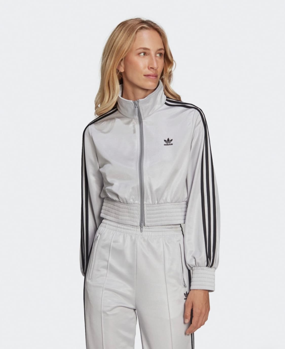 아디다스 아디컬러 클래식 하이샤인 트랙 재킷 매트 실버 HF7532 상품이미지2