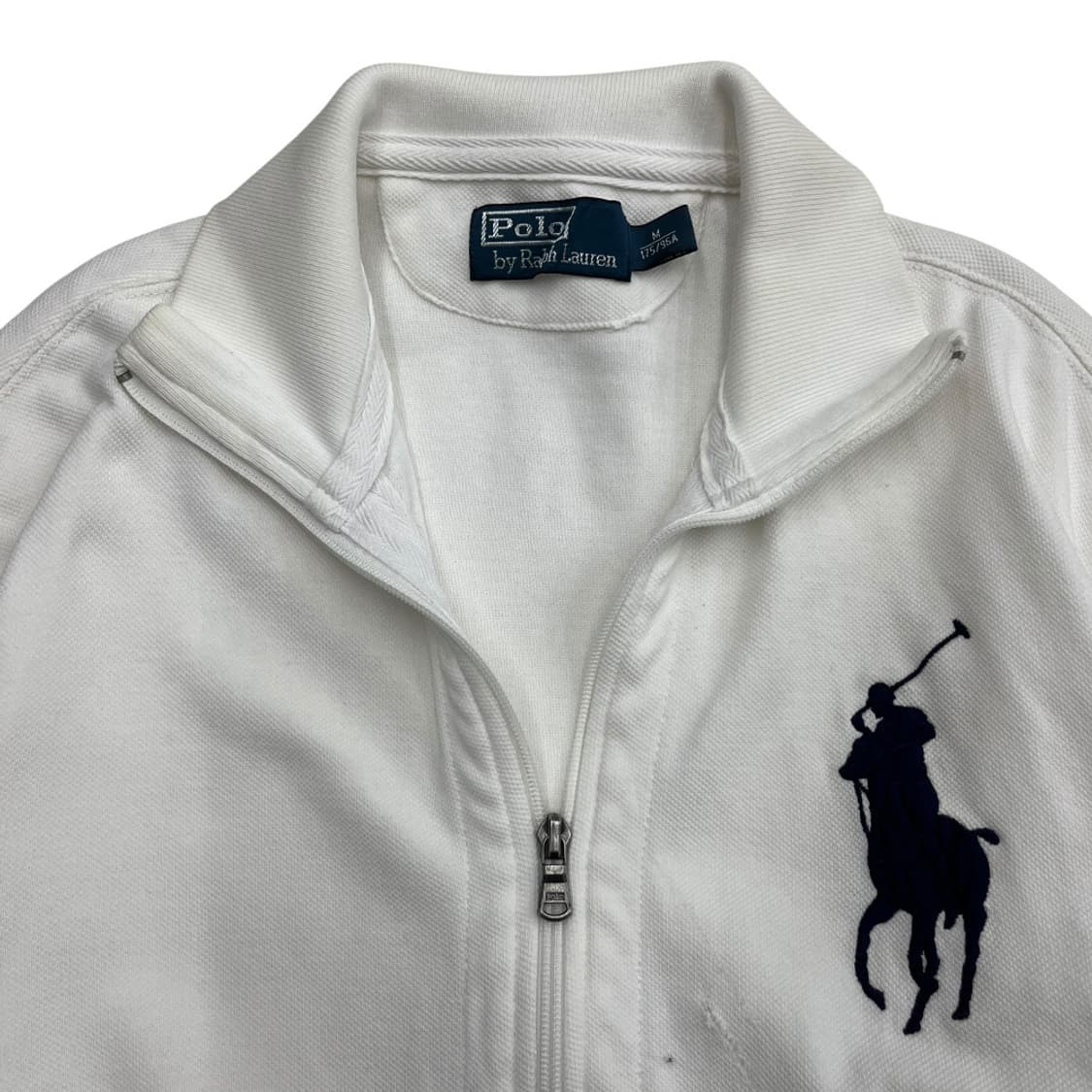 폴로 랄프로렌 네이비 빅포니 화이트 집업 M 상품이미지5