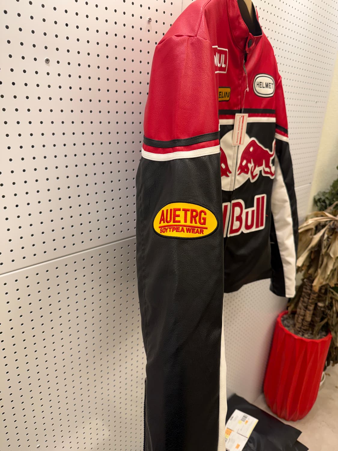 빈티지 레드불 빅로고 레더 레이싱 자켓 U677 상품이미지5