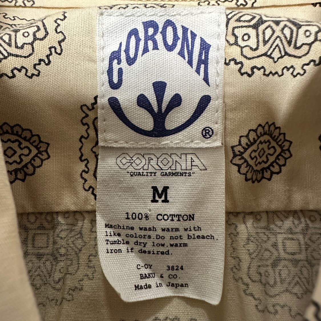 CORONA japan made cotton shirt 상품이미지3