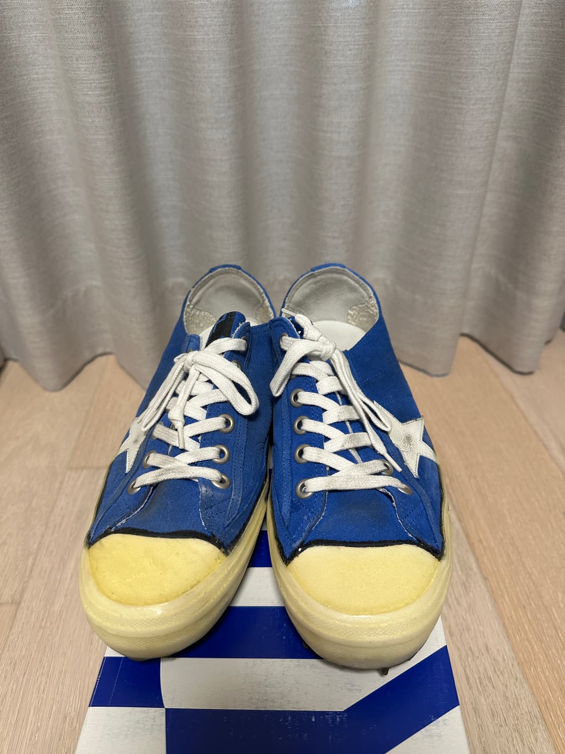 골든구스 V-STAR 2 블루 스웨이드 41 상품이미지4