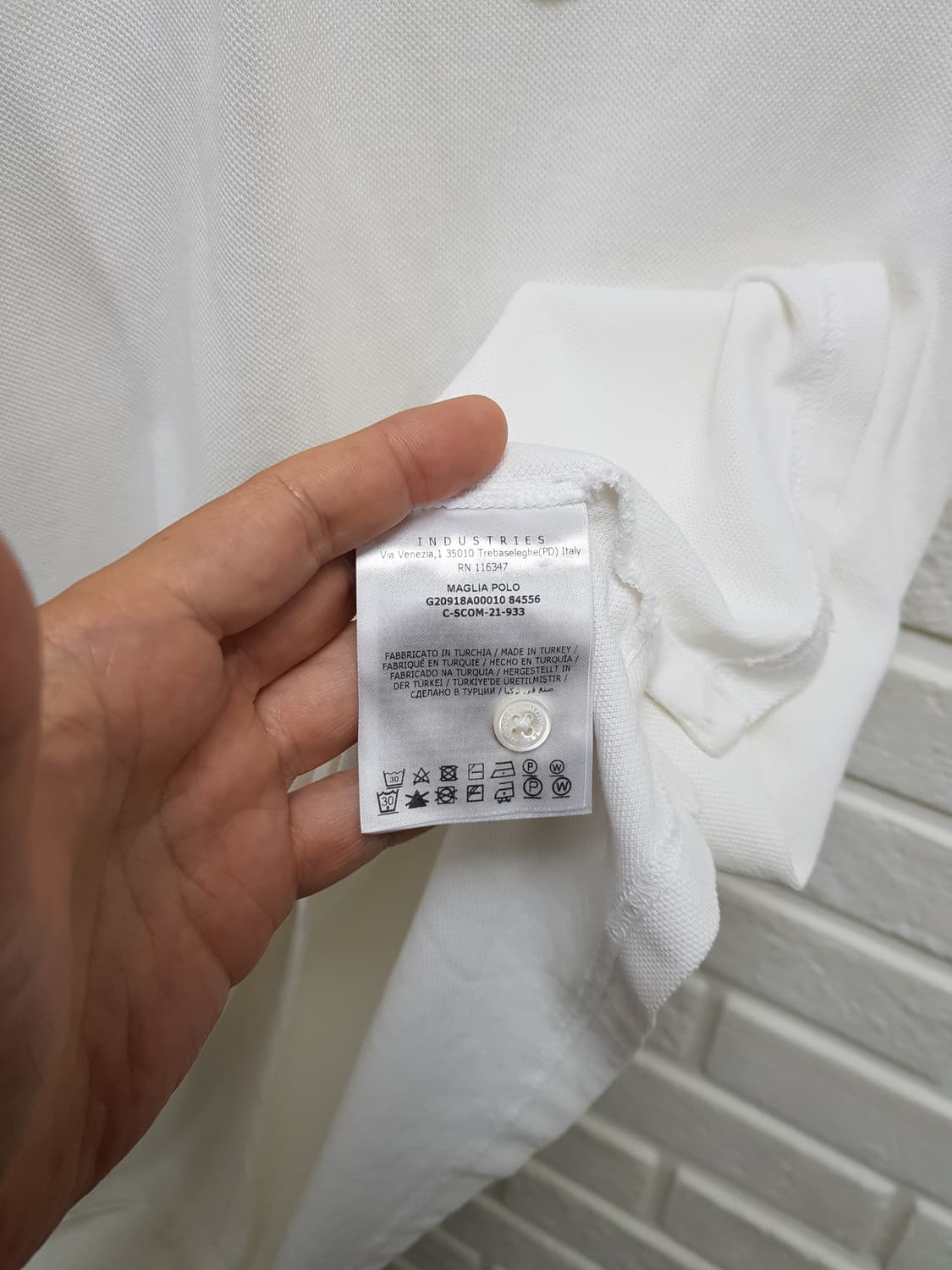 [21ss/xl] 몽클레어 폴로 반팔티 화이트 상품이미지7