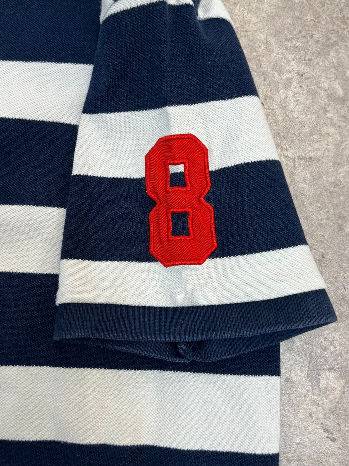 폴로 랄프로렌 빅포니 스트라이프 반팔 카라티 네이비 S #csz3807  상품이미지10