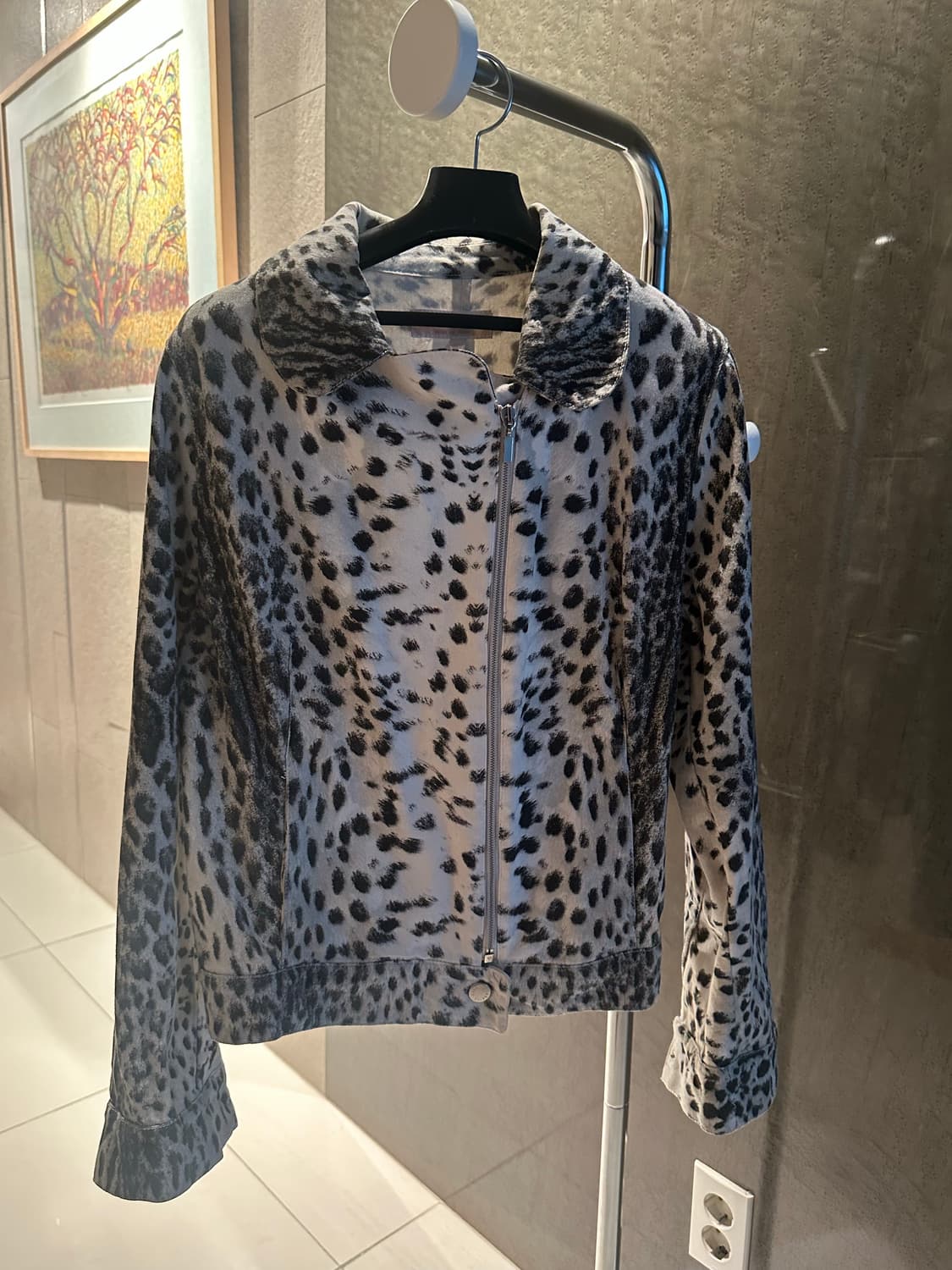 (정가170) Roberto Cavalli 레오파드 집업 자켓 상품이미지1